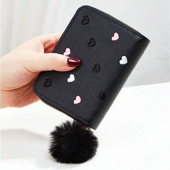 ⚠️Clearance Black Heart Fashion Wallet With Tassel - Picture 4 of 6